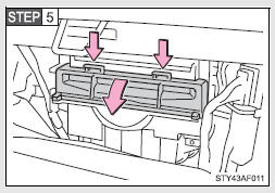 Open the filter door.