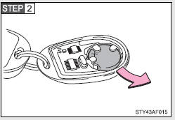 Remove the discharged transmitter battery.