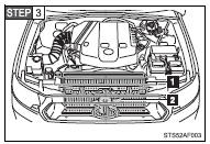 After the engine has cooled down sufficiently, inspect the hoses and radiator