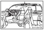 ●The surface of the seats with the side airbag is scratched, cracked or otherwise