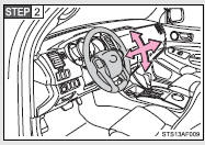 Adjust to the ideal position by moving the steering wheel horizontally and vertically.