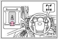 Press the RR DIFF LOCK switch to lock the rear differential.