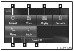 Select to adjust the settings for