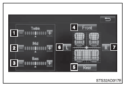   Select “-” or “+” to adjust