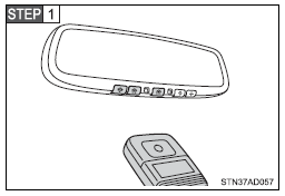 Point the remote control transmitter for the device 1 to 3 in. (25 to 75 mm)