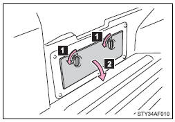 1. Turn the knob counterclockwise.