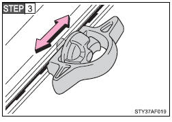 Slide the cleat to the closest detent in the rail system. You will feel that