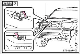 Pull up the hood catch lever and lift the hood.