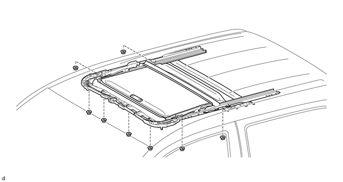 15. REMOVE SLIDING ROOF WEATHERSTRIP