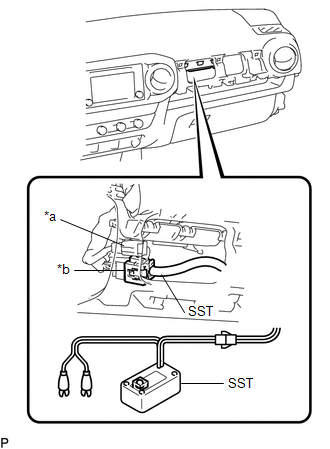 (1) Disconnect the 2 connectors.