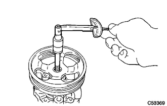 (a) Check that the pump rotates smoothly without making any abnormal noises.