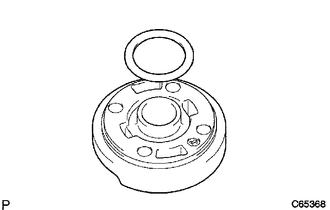 (a) Remove the side plate from the vane pump housing front.