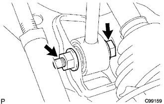 (a) Remove the bolt, nut and washer.