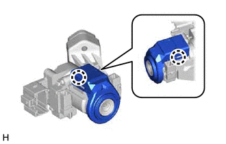 (a) Disengage the 2 claws to remove the transponder key amplifer.