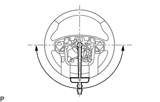 (a) Center the steering wheel assembly.