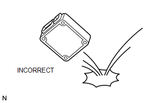 (1) Do not open the cover or case of the ECU unless absolutely necessary. If