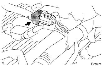 (a) Disconnect the connector.