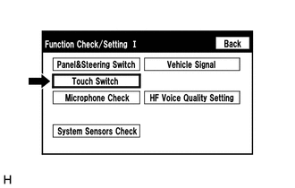 (d) Touch Switch Check