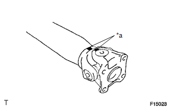 (a) Place matchmarks on the propeller shaft and flange yoke.