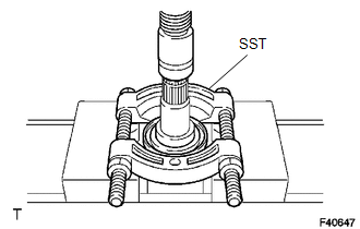 (a) Using SST and a press, remove the dust cover.