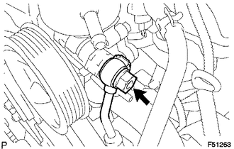 (a) Install a new gasket onto the pressure feed tube.