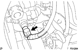 (a) Disconnect the oil pressure switch connector.