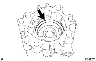 (a) Coat a new O-ring with power steering fluid and install it onto the vane