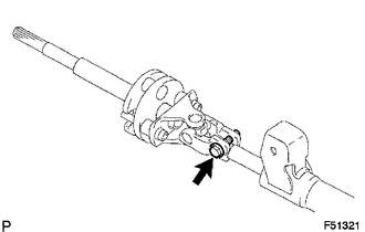 (a) Align the matchmarks on the steering intermediate shaft assembly and steering