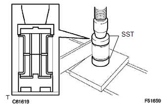 (a) Using SST and a press, press in 2 new bushes.