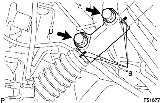 (a) Put matchmarks on the steering sliding yoke, No. 2 steering intermediate