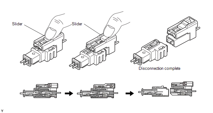 9. CONNECTION OF CONNECTOR FOR INSTRUMENT PANEL PASSENGER WITHOUT DOOR AIRBAG