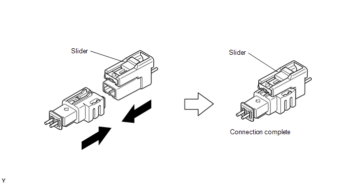 10. DISCONNECTION OF CONNECTOR FOR AIRBAG SENSOR ASSEMBLY