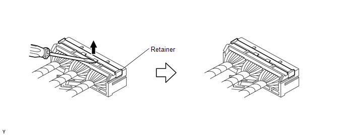 (2) Release the fitting lances and remove the holder.