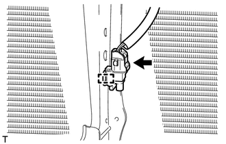 (a) Engage the harness clamp and install the ambient temperature sensor.