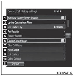 For PBAP compatible Bluetooth®