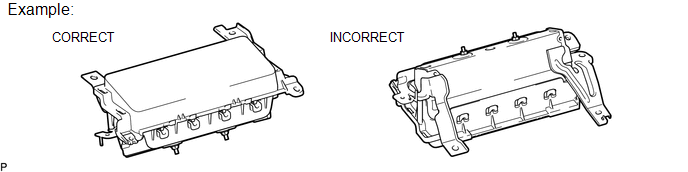 (2) Never measure the resistance of the airbag squib. This may cause the airbag