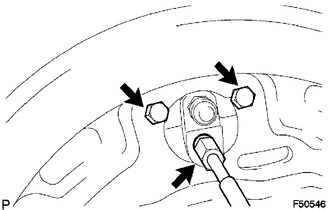 (a) Using a union nut wrench, disconnect the brake tube, and use a container