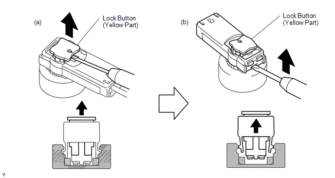 5. CONNECTION OF CONNECTORS FOR HORN BUTTON ASSEMBLY, LOWER INSTRUMENT PANEL