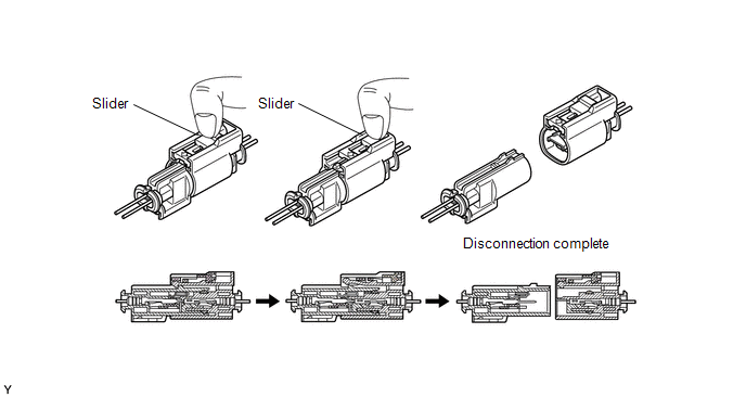 7. CONNECTION OF CONNECTOR FOR FRONT SEAT AIRBAG ASSEMBLY